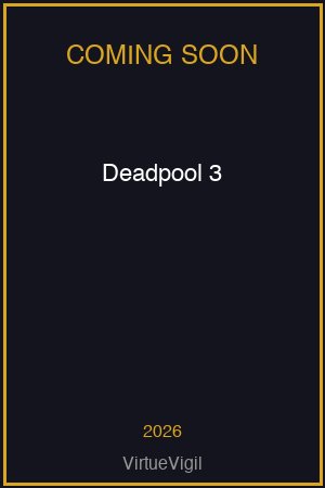 Deadpool 3 poster