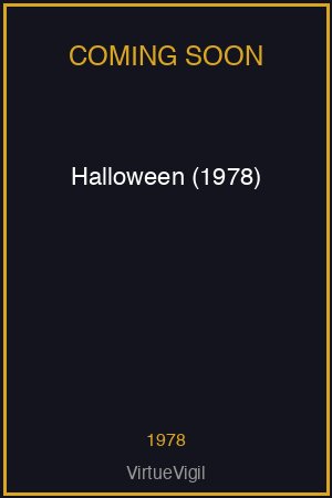Halloween (1978) poster