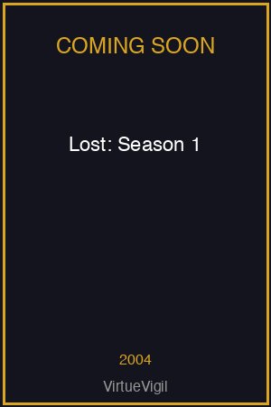 Lost: Season 1 poster