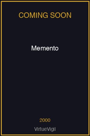 Memento poster