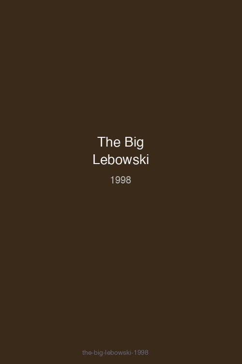 The Big Lebowski poster