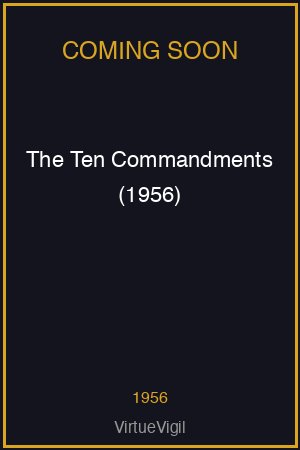 The Ten Commandments (1956) poster