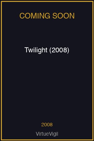 Twilight (2008) poster