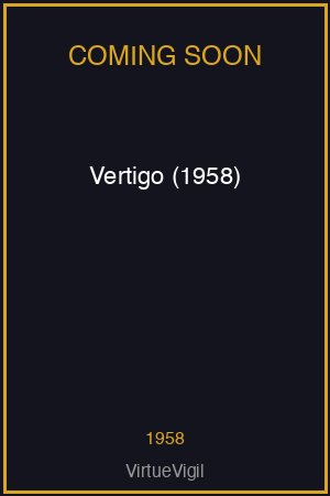 Vertigo (1958) poster